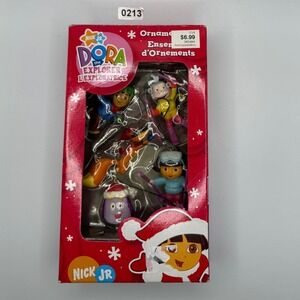 Nick Jr Dora the‎ Explorer Ornament Set Mini Figures Christmas Holiday Decor#213